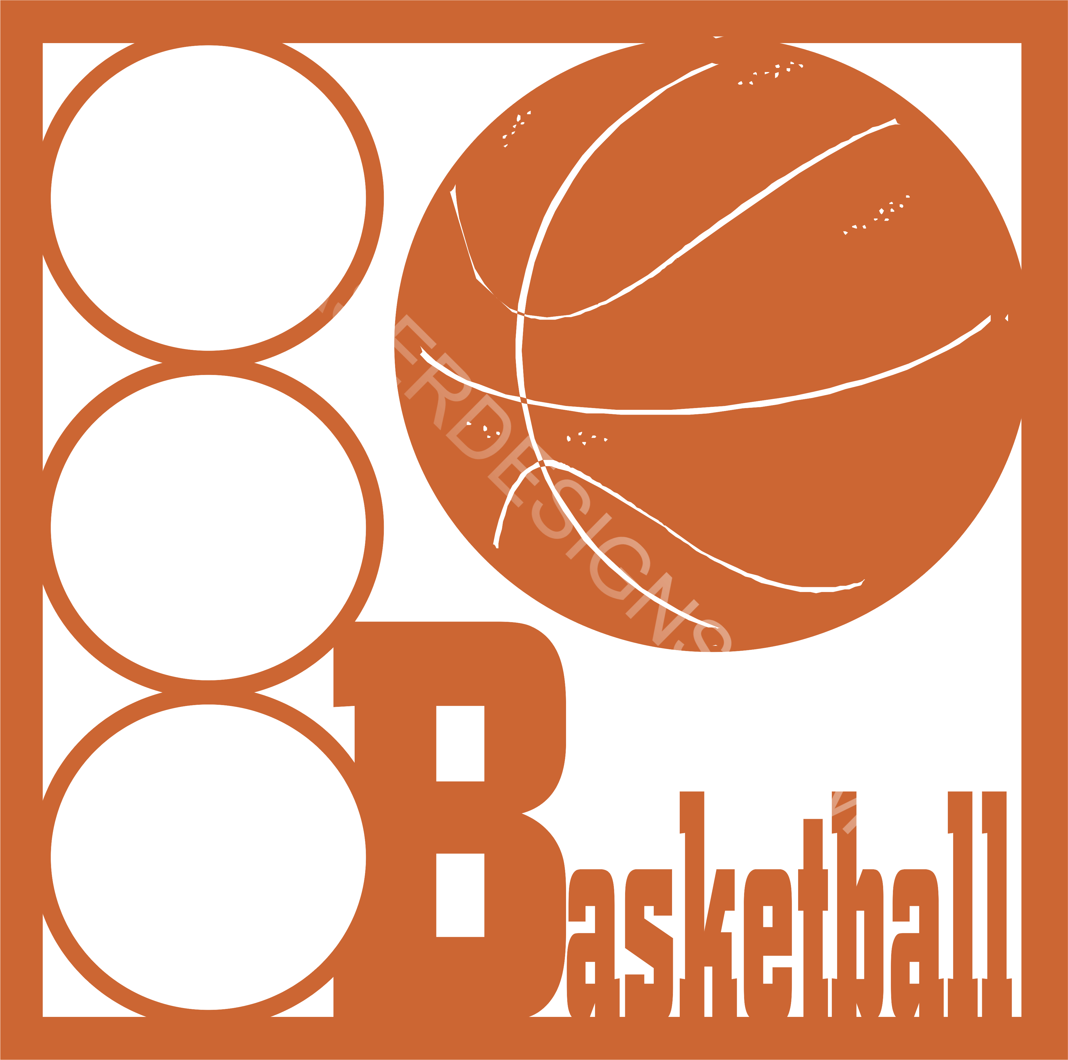 Basketball Circles EZ Laser Designs